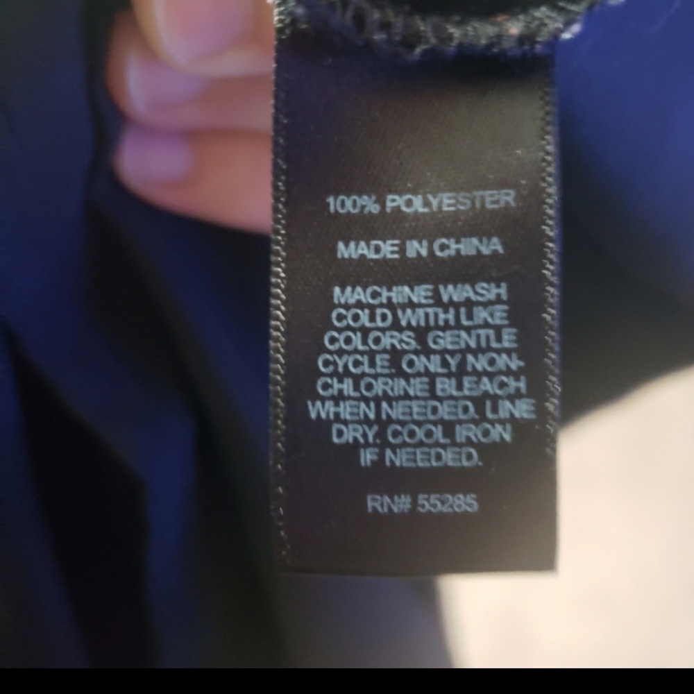 Express M Flowy Button Down Pop Over Roll Tab 3/4… - image 8